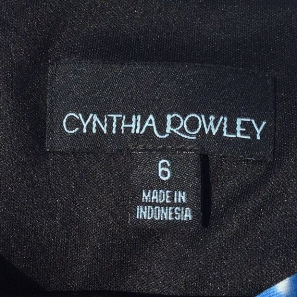 Cynthia Rowley Vibrant Yellow Blue Dress Size 6 Wedding GuestSpring Coral Easter - Picture 8 of 8